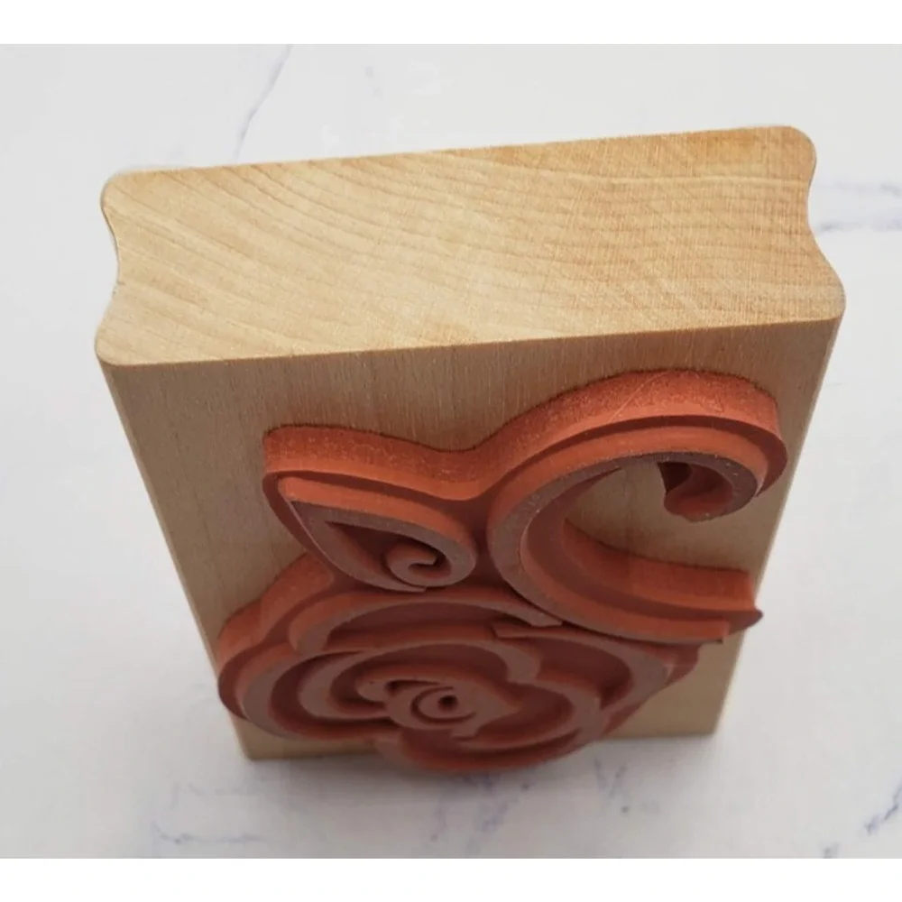 Romantic Rose Drawn Flower Rubber Stampede Wood Mounted Stamp 3554F Stoked Rose